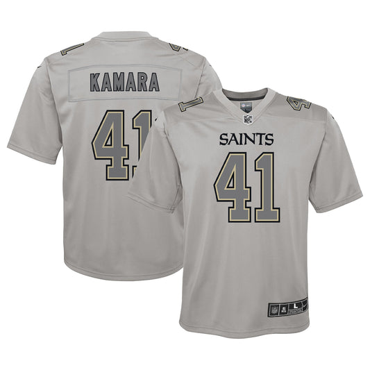 Alvin Kamara New Orleans Saints Nike Youth Atmosphere Game Jersey - Gray
